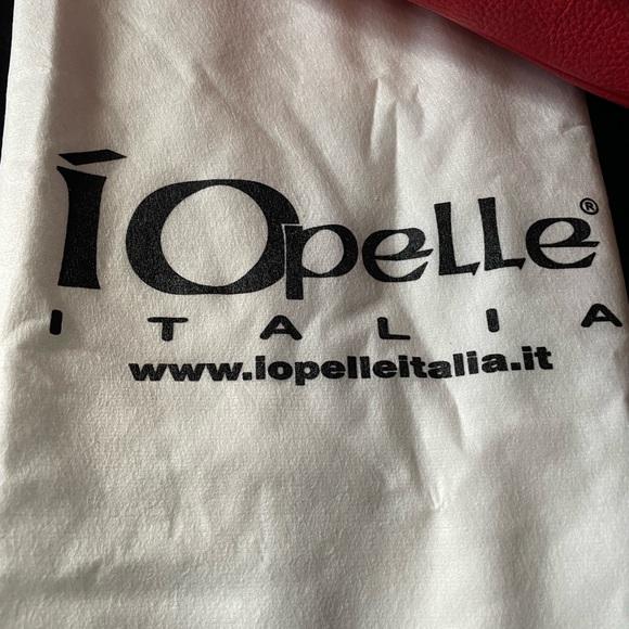 IO PELLE NWT Made In Italy RED Leather Skull Embossed Skull Tote - Picture 7 of 17